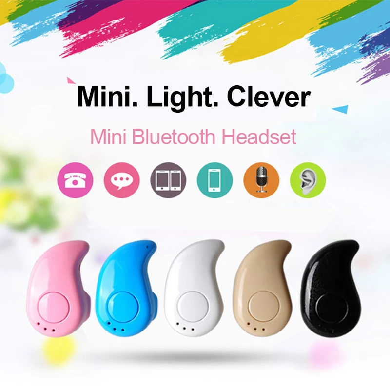 

S530 Mini Wireless in-ear earphone Hands Free Earphones Blutooth Stereo Auriculares Earbuds bass Bluetooth Headset FREE SHIP