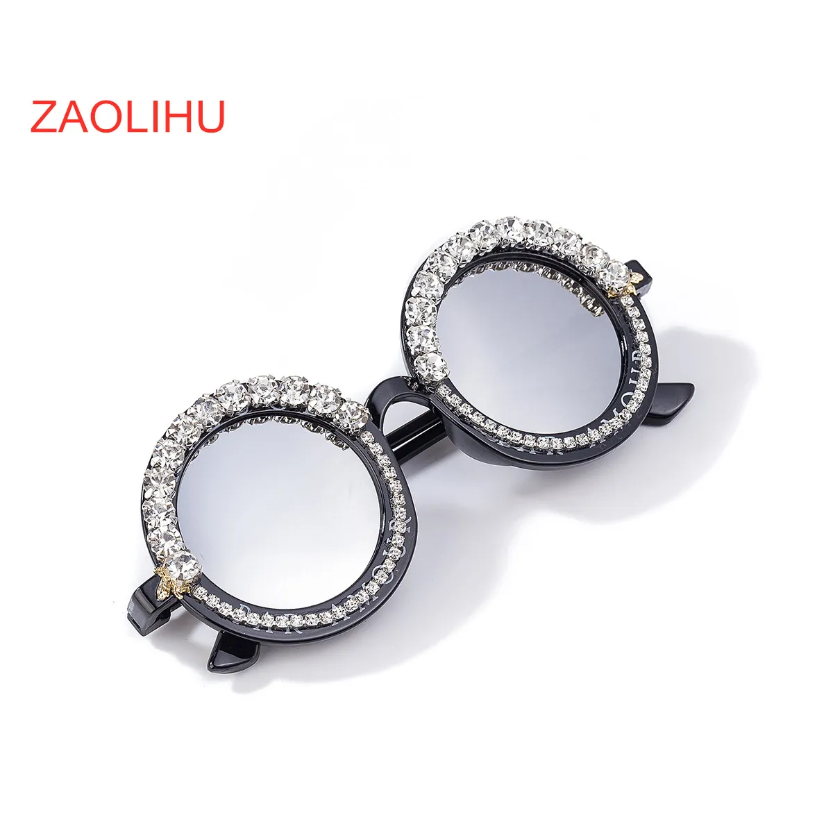 Женские солнцезащитные очки ZAOLIHU с кристаллами и бриллиантами, 10 модных дизайнерских солнцезащитных очков ручной работы, роскошные наружные очки UV400, дешевые - Цвет линз: M16-3