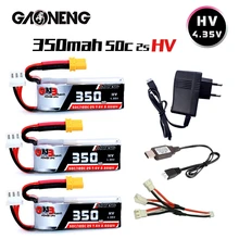 

Gaoneng GNB 2S 7.6 V 350mAh 50C/100C HV Lipo battery with XT30 plug and Charger For RC FPV Racing Drone Spare Parts Accessories