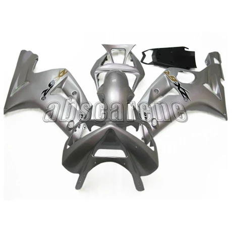 Полный обтекатели для Кавасаки ZX6R ZX-6R 2003 2004 03 04 ABS пластиковые детали для мотоцикла кузов матовый чистого серебра капоты