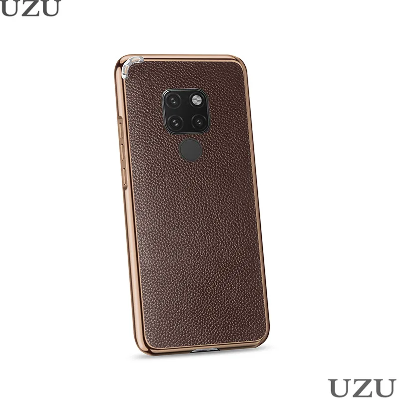 Чехол из натуральной кожи для huawei mate 20 P20 Pro mate 20X с металлической рамкой, простой Гибридный чехол для huawei P20 mate 20 Pro