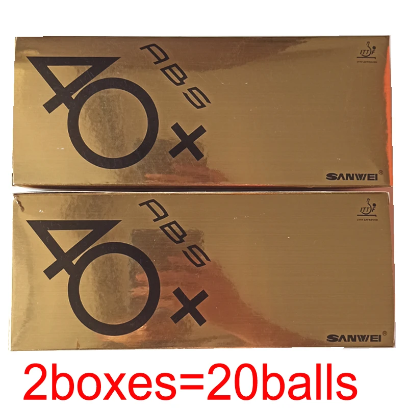 sanwei 40+ 3 звезды материал ABS мячи для настольного тенниса хорошо подходит для тренировки игры в пинг-понг - Цвет: two box