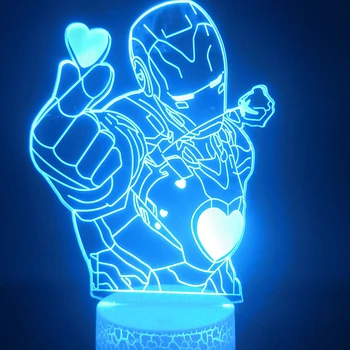 

Movie heroHero lamp s Iron Man USB Night Light Children Birthday Gift Bedroom Decor Mini Lamp Gift Lamp Led 3d Night Light