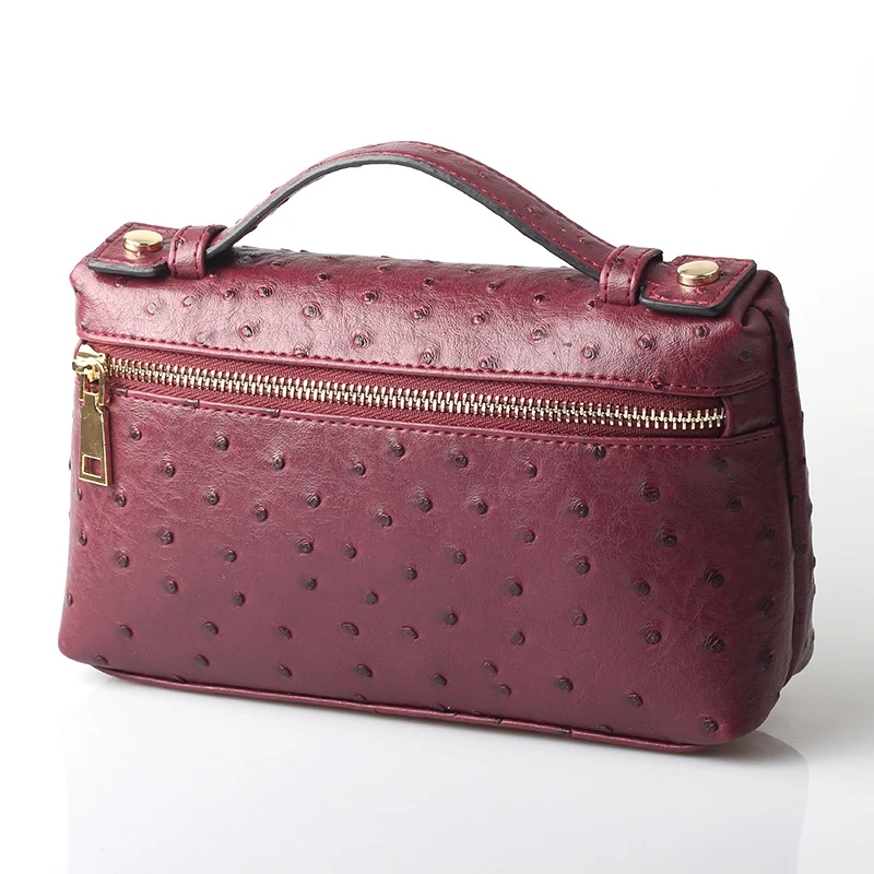 Новая дизайнерская сумка из натуральной змеиной кожи, переносная сумка, маленький клатч из натуральной кожи питона, Женская сумочка, кошелек - Цвет: Marron (L)