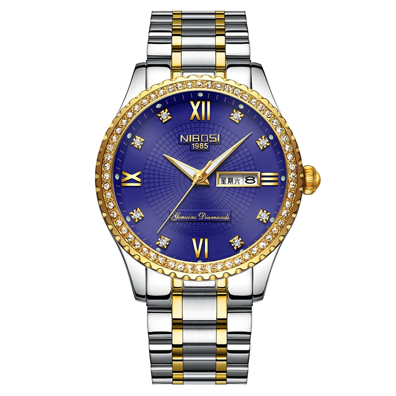 NIBOSI Couple Watches Fashion Brand Luxury Wristwatches Casual Lovers Quartz Women Mens Watch Waterproof Relogio Masculino 