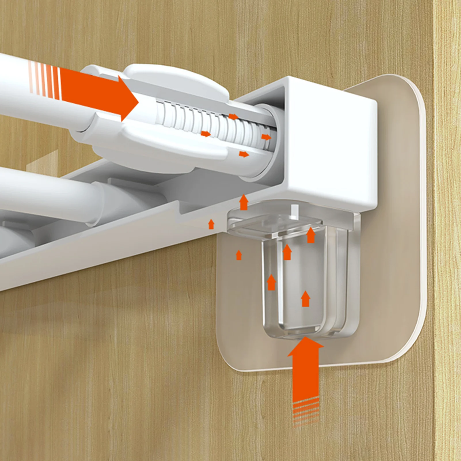 펀치프리 레이어드 파티션 브래킷, 삼각형 브래킷 지지 선반, 직각 지지 페이스트 나사 후크, 클래프보드 스티커, 7*7cm 