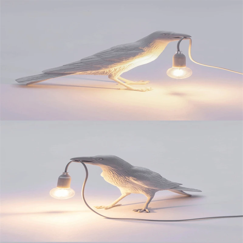 Nordic Modern Resin Bird Table Lamp 