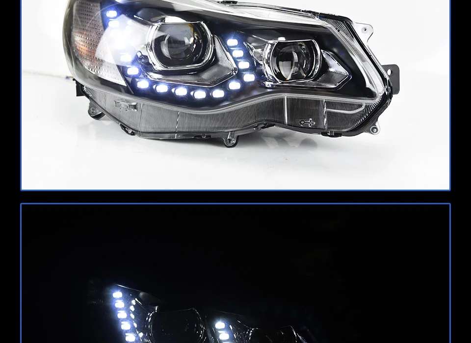 Фара для автомобиля Subaru XV 2011- фары crosstrek Fog Lig дневные ходовые огни DRL H7 светодиодный Биксеноновая лампа автомобильные аксессуары