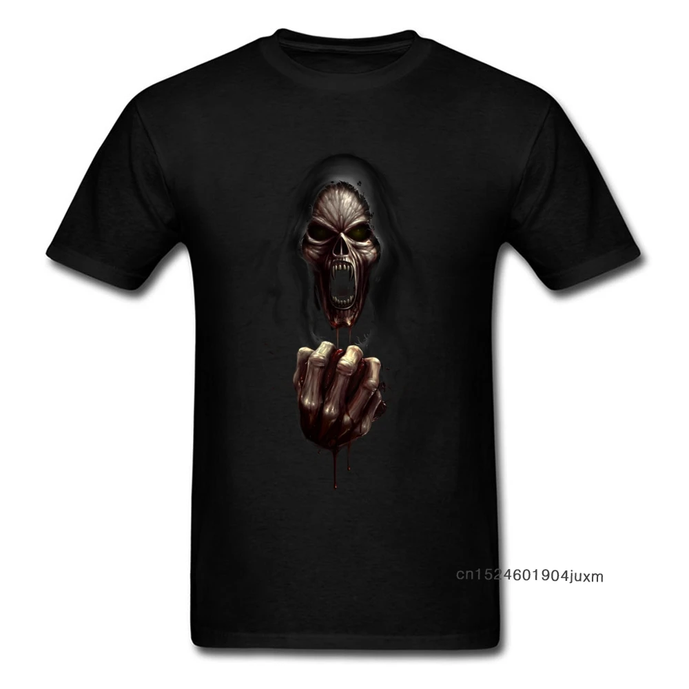 Мужская футболка Crazy Design топы в готическом стиле с черепом и злом 2018 модная