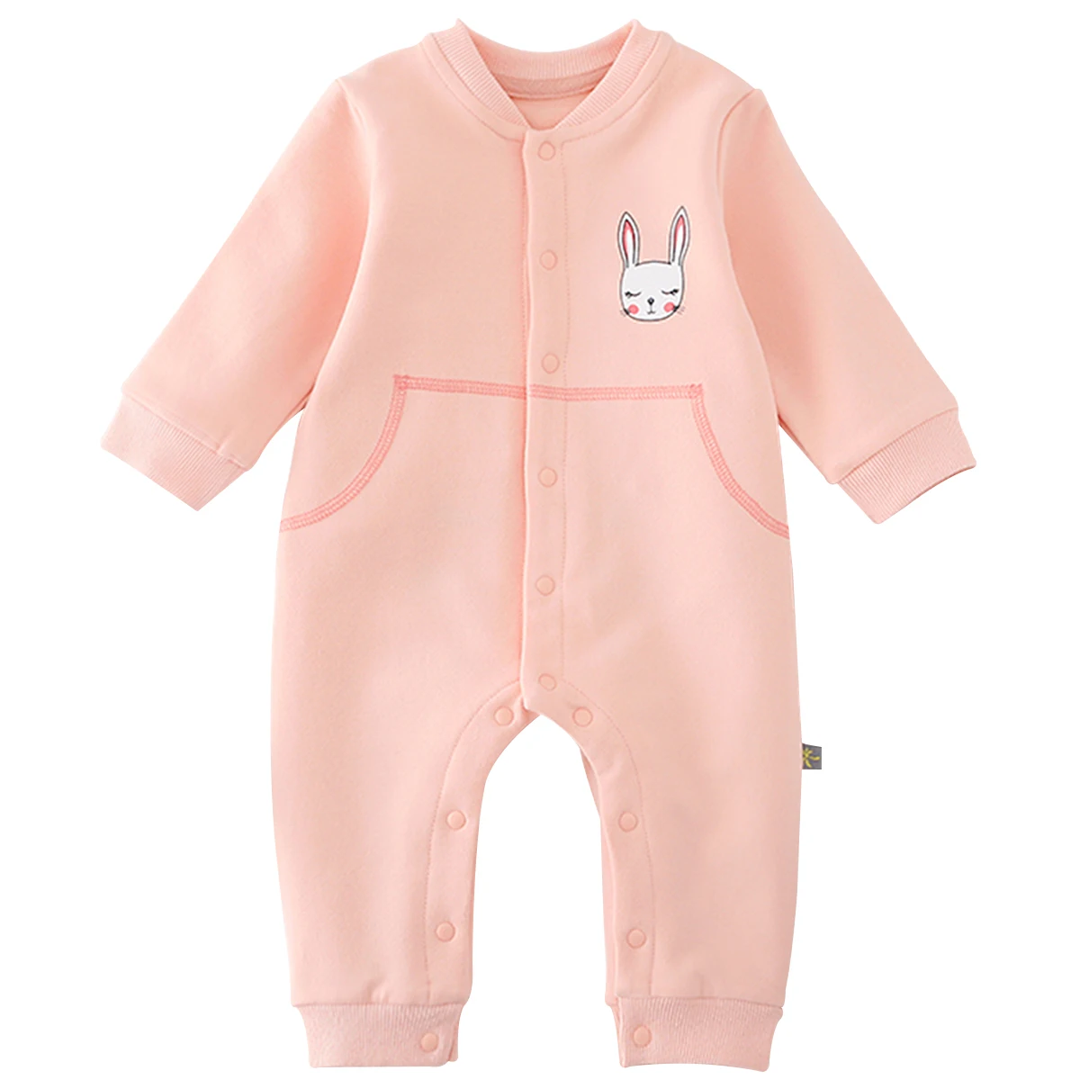 Famuka/осенне-весенний комбинезон для маленьких мальчиков и девочек, хлопковый комбинезон с длинными рукавами для новорожденных, теплый комбинезон, детская пижама с рисунком
