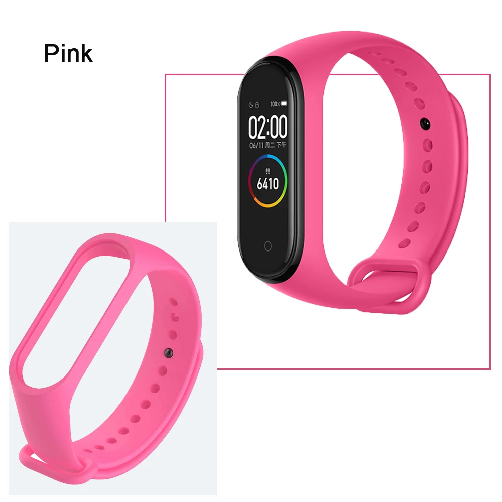 Mi Band 3 4 ремень ремешок на запястье для Xiaomi mi Band 3 4 спортивный силиконовый браслет для mi Группа 4 3 Band4 Смарт-часы с браслетом
