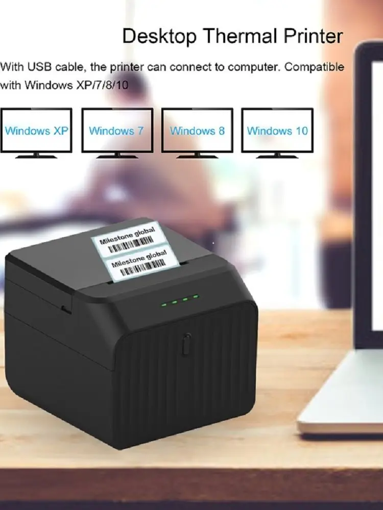 Мини-термопринтер Milestone 2021 2 дюйма USB Bluetooth | Компьютеры и офис