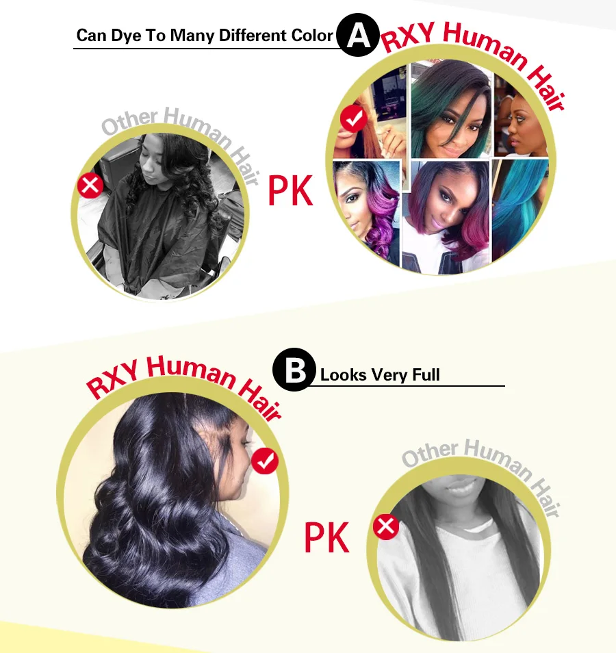 RXY 13X6 Brazilian Glueless Wig discount Front Wigs Hair Women Lace With For Straight Human Last Remy Baby 13X4 Black 18 RXY 13X6 Brazilian Glueless 18