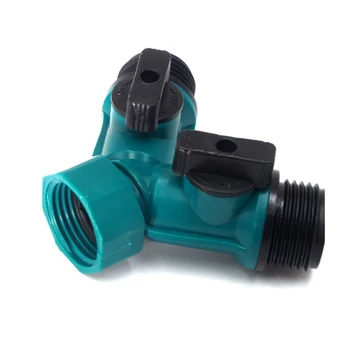 

1PCS 3/4 inch Y Type 2 Way Quick Connector Adapter Water Splitter