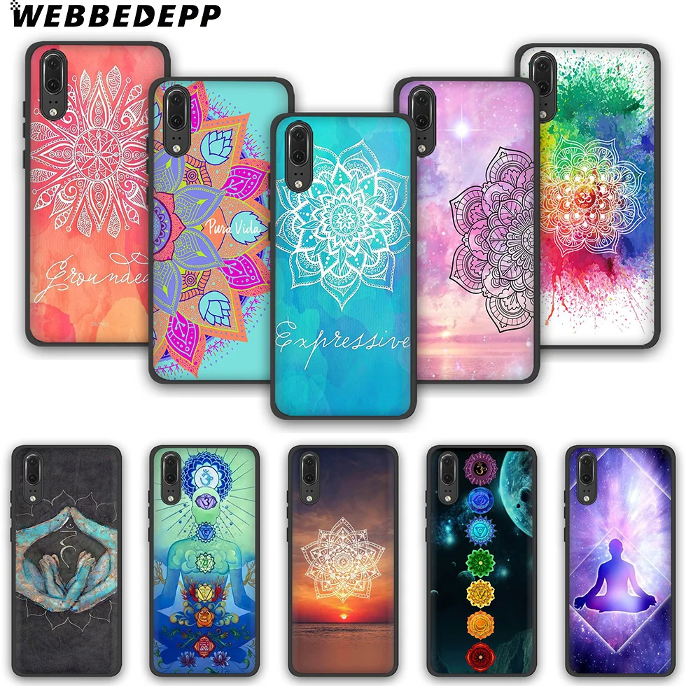 WEBBEDEPP Мандала чакра Модный мягкий чехол для телефона Huawei P10 P20 P30 Lite Pro Y6 Y7 Prime 2018 Y9 2019