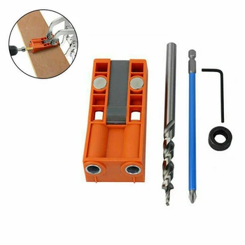 

Portable Washer Drill Guide Scale Clear Home Punching Wrench Locating Hole Jig Kit Adjustable Angle DIY Tool Woodworking Oblique