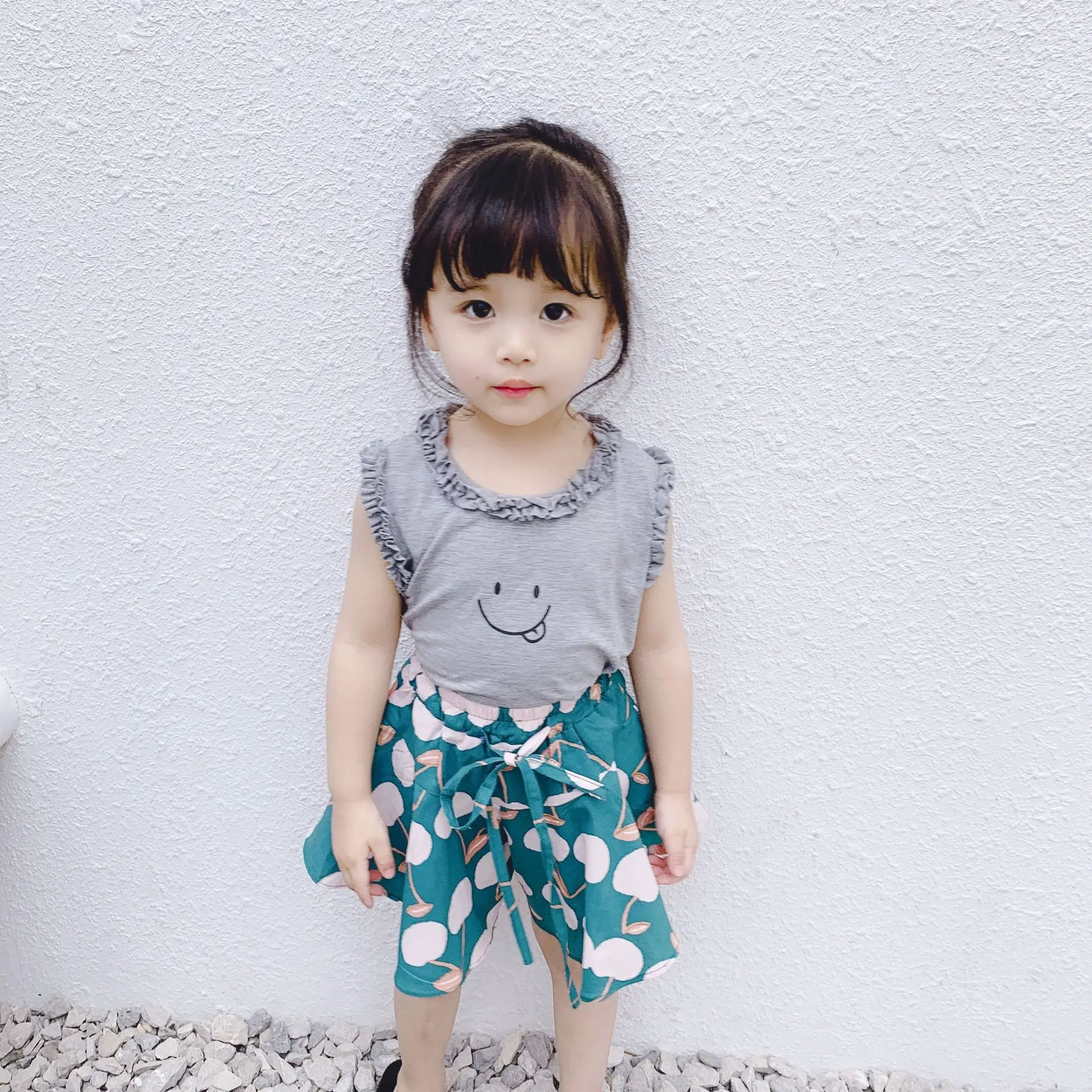 Ukeybaby2019. Новинка 4,5 года; зеленые брюки-кюлоты