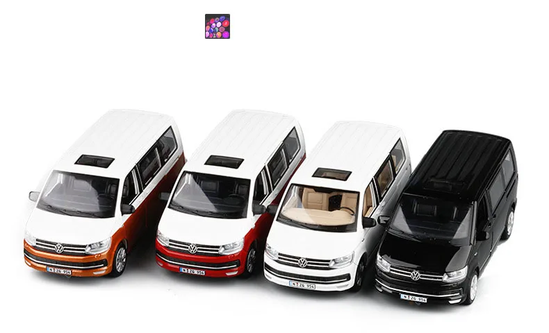 1:32 VW T6 MULTIVAN MPV имитационная модель игрушечного автомобиля из сплава, детские игрушки, подлинный коллекционный подарок для внедорожника