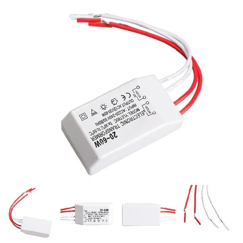 Vermeend Onzorgvuldigheid Hoge blootstelling 20 60W 12V Halogeen Lamp Elektronische Transformator Spotlight Adapter  Apparaat DJA88|Vervangende onderdelen en toebehoren| - AliExpress