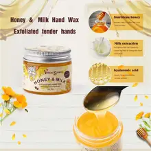 Lait au miel naturel masque pour les mains cire hydratante blanchissant soins de la peau réduire les ridules Anti-séchage soins des mains masque gants TSLM2
