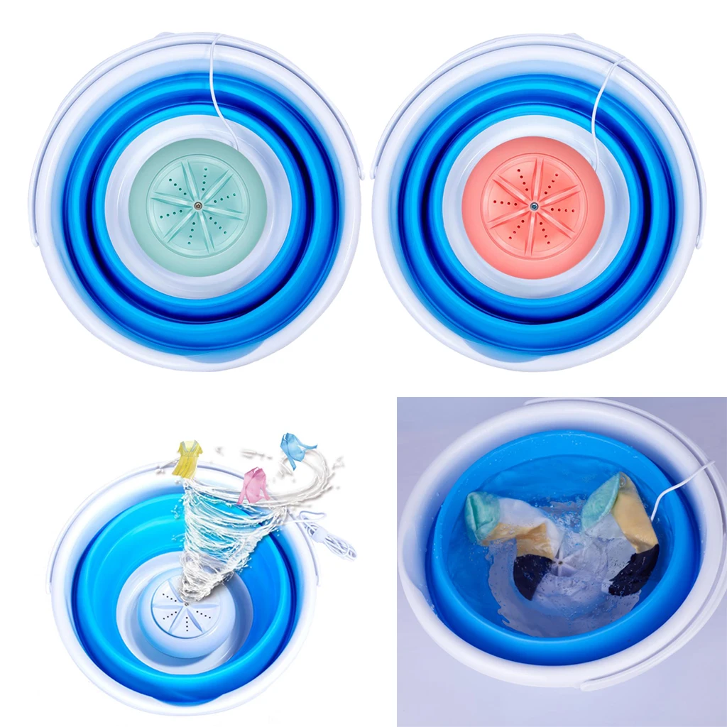 Mini Laundry Machine Washing Machine With Foldable Tub Portable for RV Business Trip