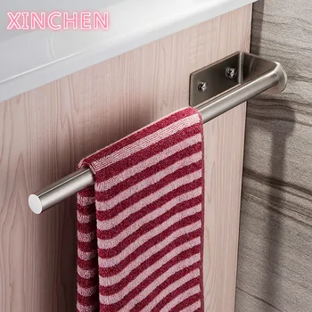 

XINCHEN Towel Holder 40 cm Bathroom Towel Rail Stainless Steel Brushed Bath Towel Rack Wall Mounted Towel Hanger New Towels Bar