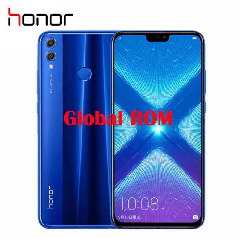 Глобальная прошивка новый оригинальный официальный Honor 8X мобильный телефон Google