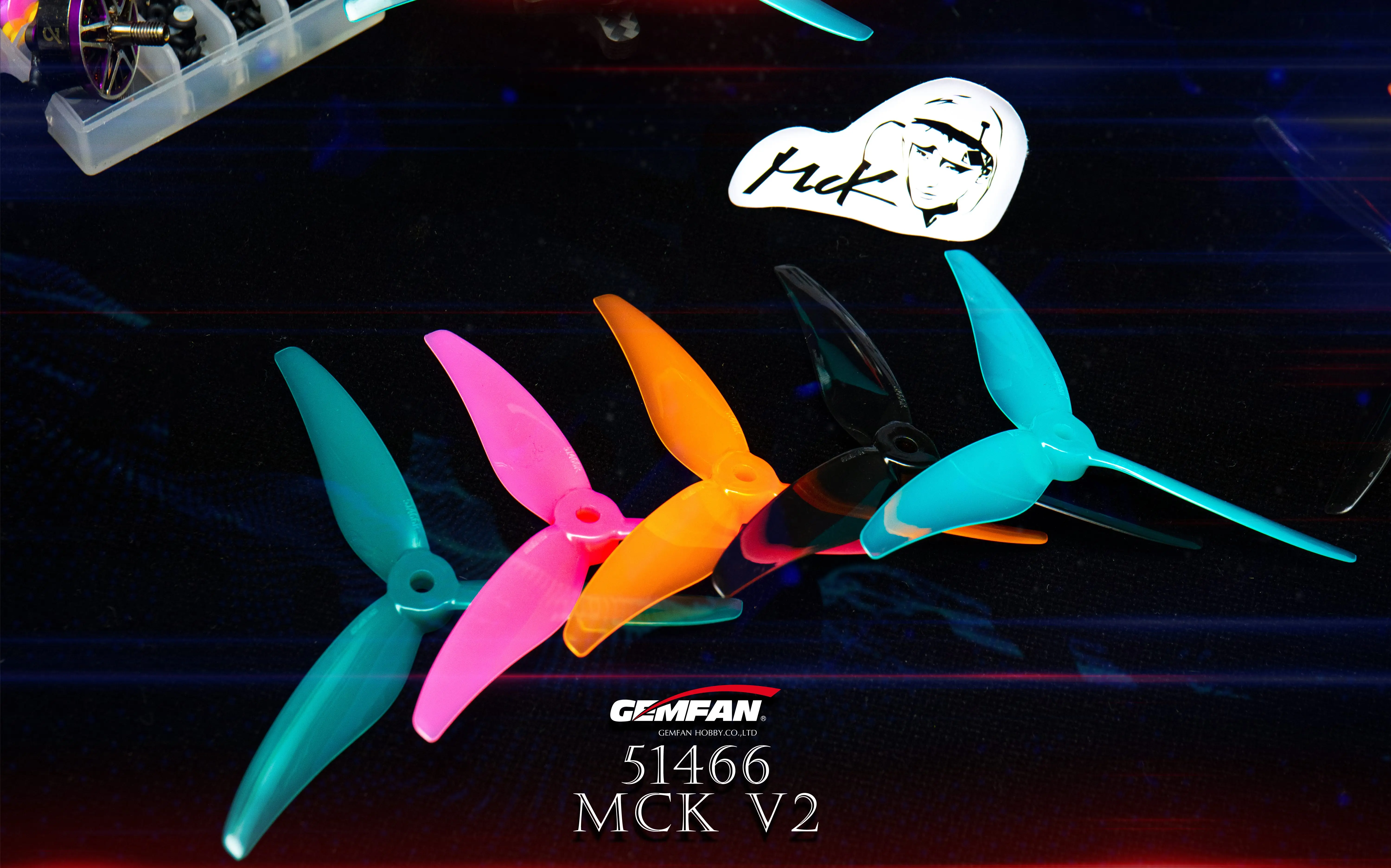 6/12 Pairs Gemfan 51466 MCK V2 5 zoll M5 Loch 3 Tri-Klinge Propeller Props CW CCW FPV Propeller für 2207 2306KV Motor FPV Drone – Detail 4