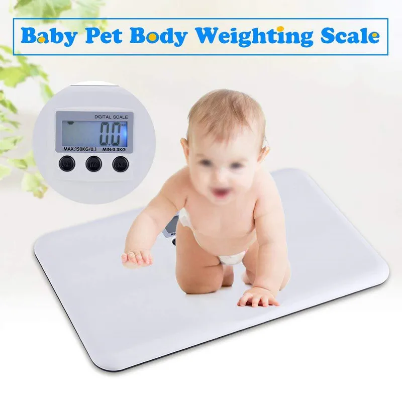 

Top Quality LCD Digital Electronic Baby electronic scale portable plastic anti-fall baby pet weight scale 0.3kg-150kg