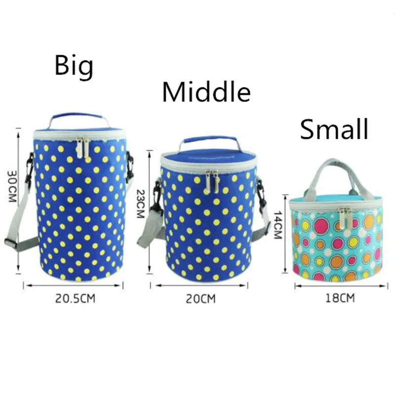 Middle Утолщенный Ланч-бокс изоляционный мешок Bento bag YC374 20X20X23 см - Цвет: Middle