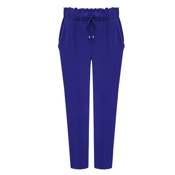 

MAXIORILL Women harem pants Plus Size шаровары брюки женские wide leg sweatpants Trouser Casual Elastic Waist Band Pants #3/55