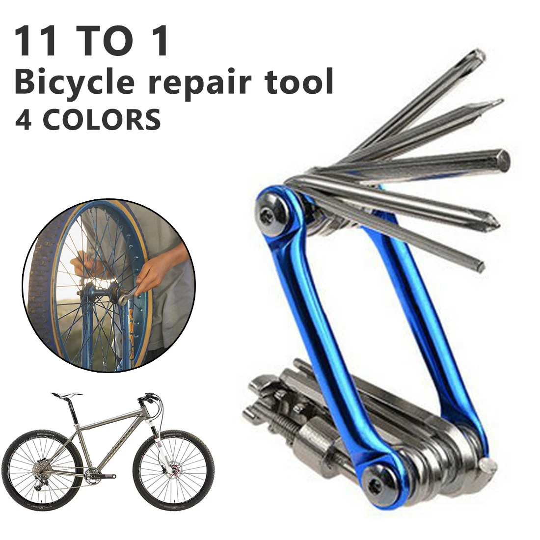 cheap 11 in 1 Bicycle Tools Sets Mountain Road Bike Multi Repair Tool Kit Socket Head Wrench Cycling Screwdriver