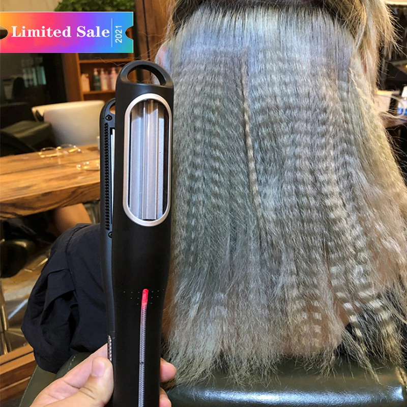 Corrugation Flat Iron Automatic Hair Curler Curling Irons Professional Curly Iron Tongs Hair Waver Tongs Magic Curlers