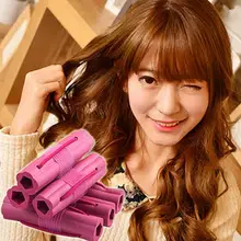 HobbyLane 6 шт./партия волшебный Поролоновый спонж для завивки волос DIY волнистые волосы мягкие волосы бигуди для завивки Инструменты для укладки для путешествий домашнего использования