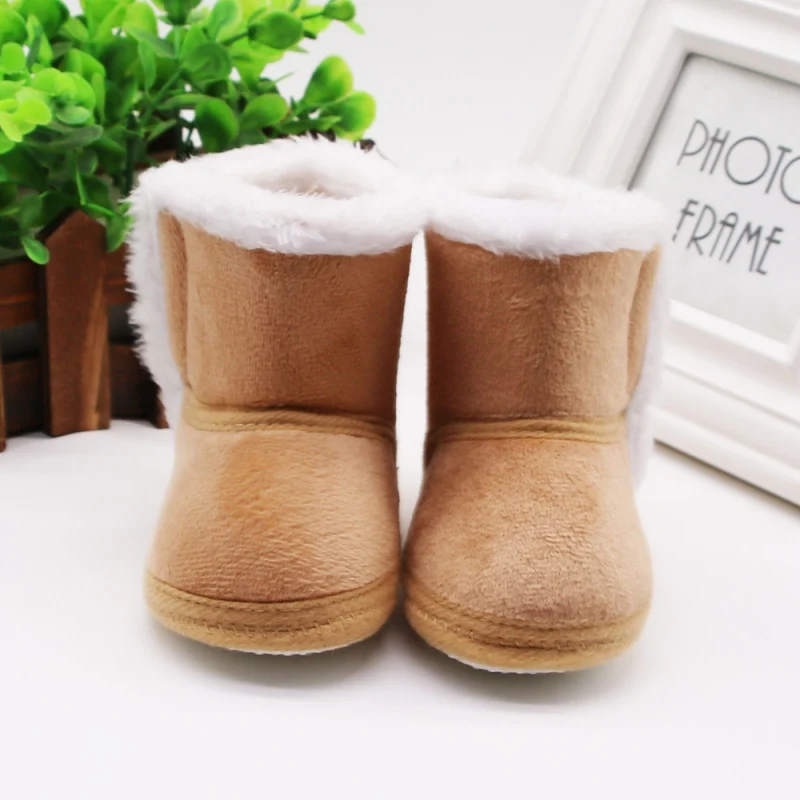 

Winter Baby Girls Snow Boots Warm Leather Fur Baby Botas Waterproof Infant Boot Toddler Boys Bootie Shoes Non-slip Colourful