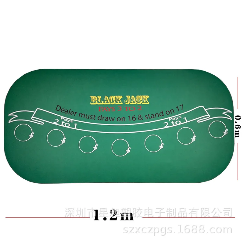 

1.2 M Black Jack 21 Point Black Jack Rubber Table Cloth Table Mat Table Mud Tablecloth Dashboard Cover Taiwan Cement Game Cloth