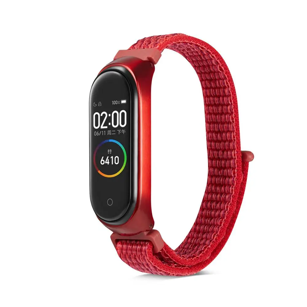 Нейлоновая петля сменный Браслет для Xiaomi Mi band 3 спортивный браслет дышащий ремешок для Xiaomi Mi band 4 Смарт часы аксессуары