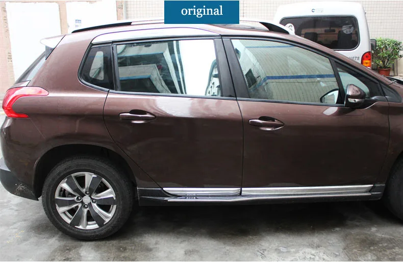 Нержавеющая сталь окна автомобиля планки для peugeot 2008 2013