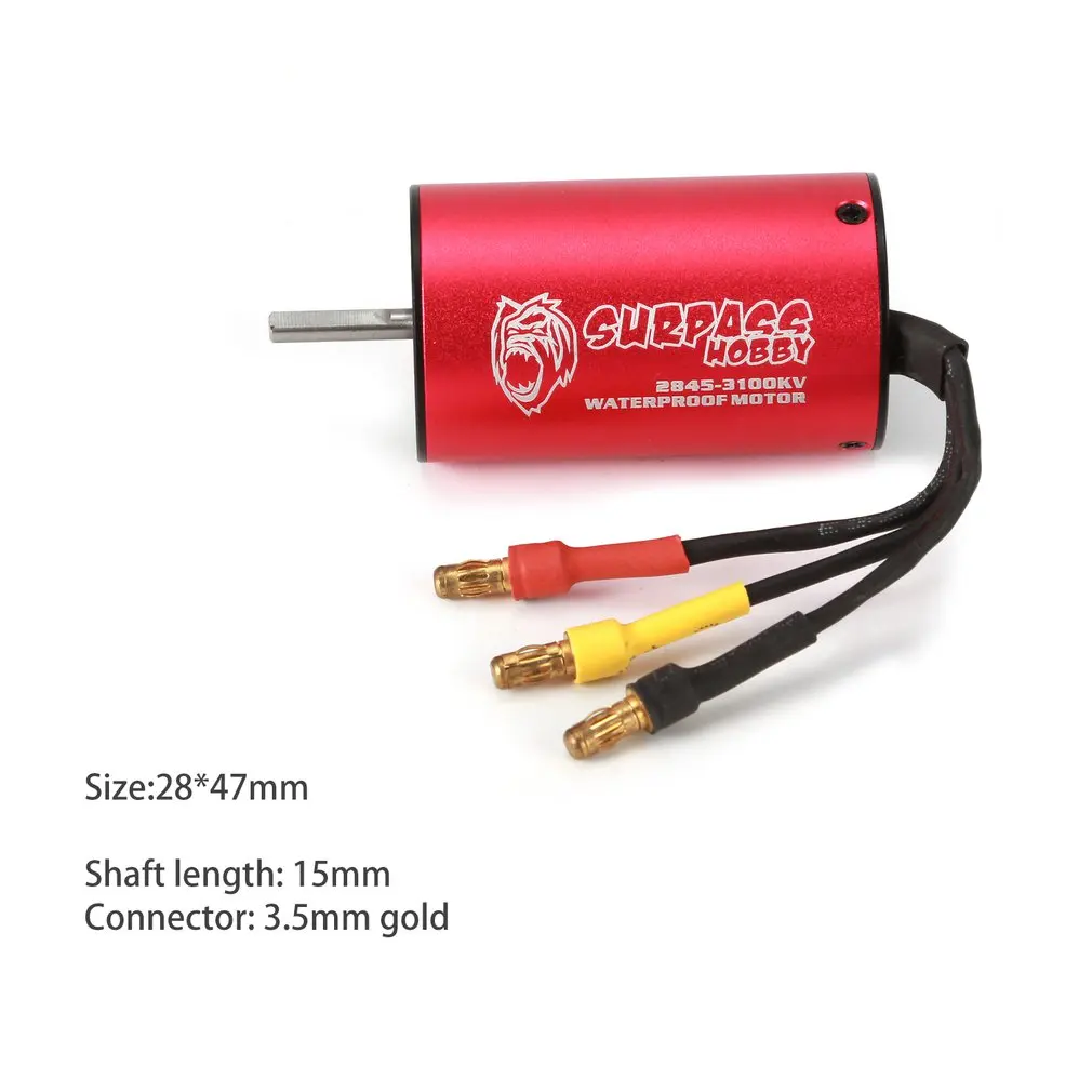 SURPASSHOBBY KK 2845 3100KV бесщеточный двигатель 2S для 1:12 RC Дрифт гоночный автомобиль водонепроницаемый Сенсорный грузовик часть