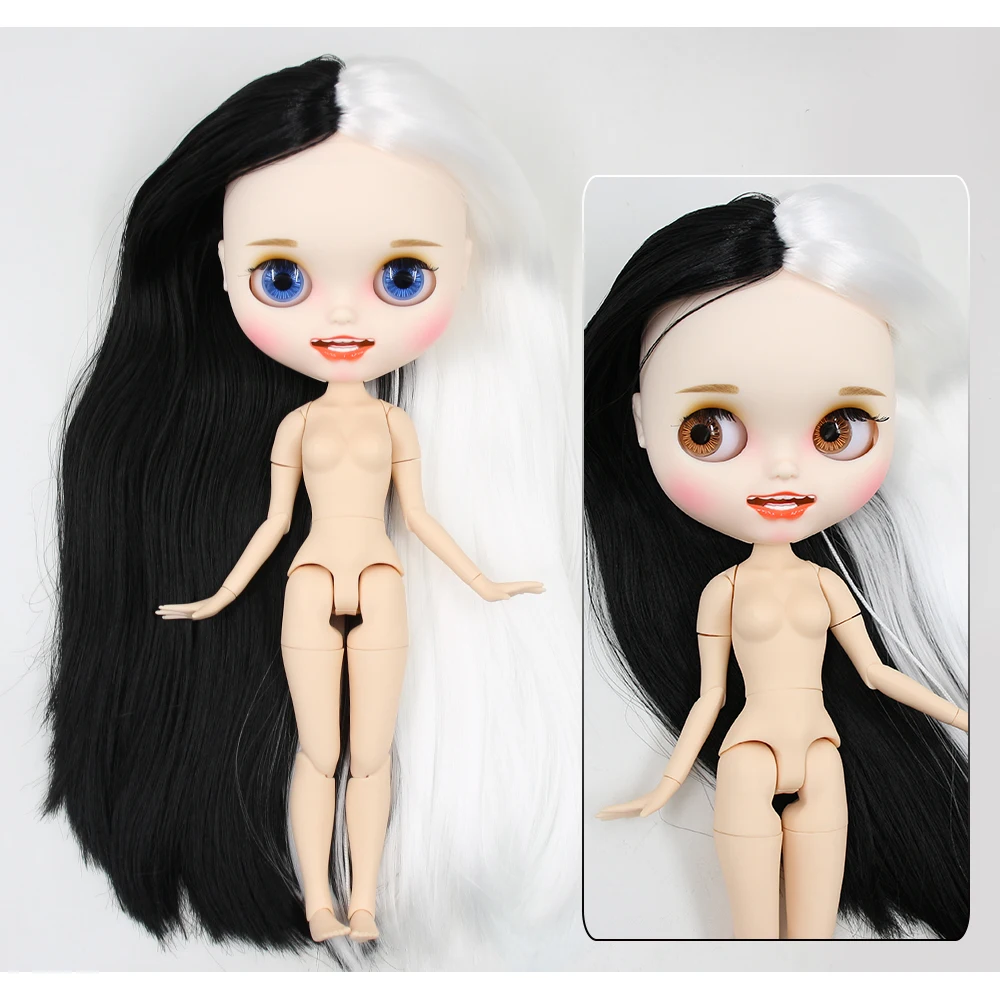 Neo Blythe Doll with Multi-Color Hair, White Skin, Matte Smiling Face & Custom Jointed Body 1