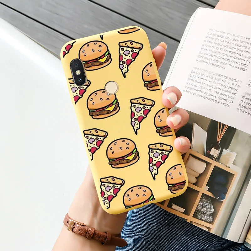 TPU Shell Black Soft For XIAOMI Redmi S2 Case Silicone Matte Fundas For Redmi S2 Case Personality Cute Cartoon Phone Case Cover leather phone wallet Cases & Covers