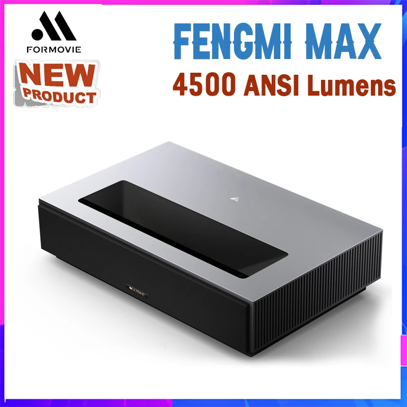 Fengmi Cinema 4K MAX проектор 4500 ANSI Lumens лазерный для домашнего кинотеатра ультра короткая