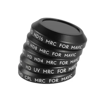 

For DJI Mavic Pro HD MUV CPL ND4 8 16 Camera Profensional Lens Filter Set for DJI Mavic Pro Drone Camera Gimbal Filters Kit