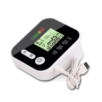 

1Pc Arm Sphygmomanometer Automatic Intelligent Voice Blood Pressure Measurement Instrument with Battery(Black)