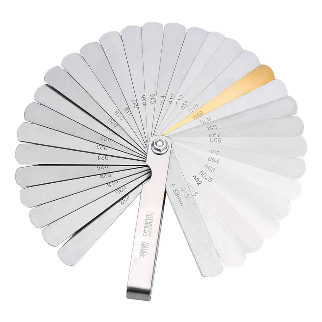 Stainless Steel Feeler Gauge Metric & Sae Gauge Luthier Repair Tool