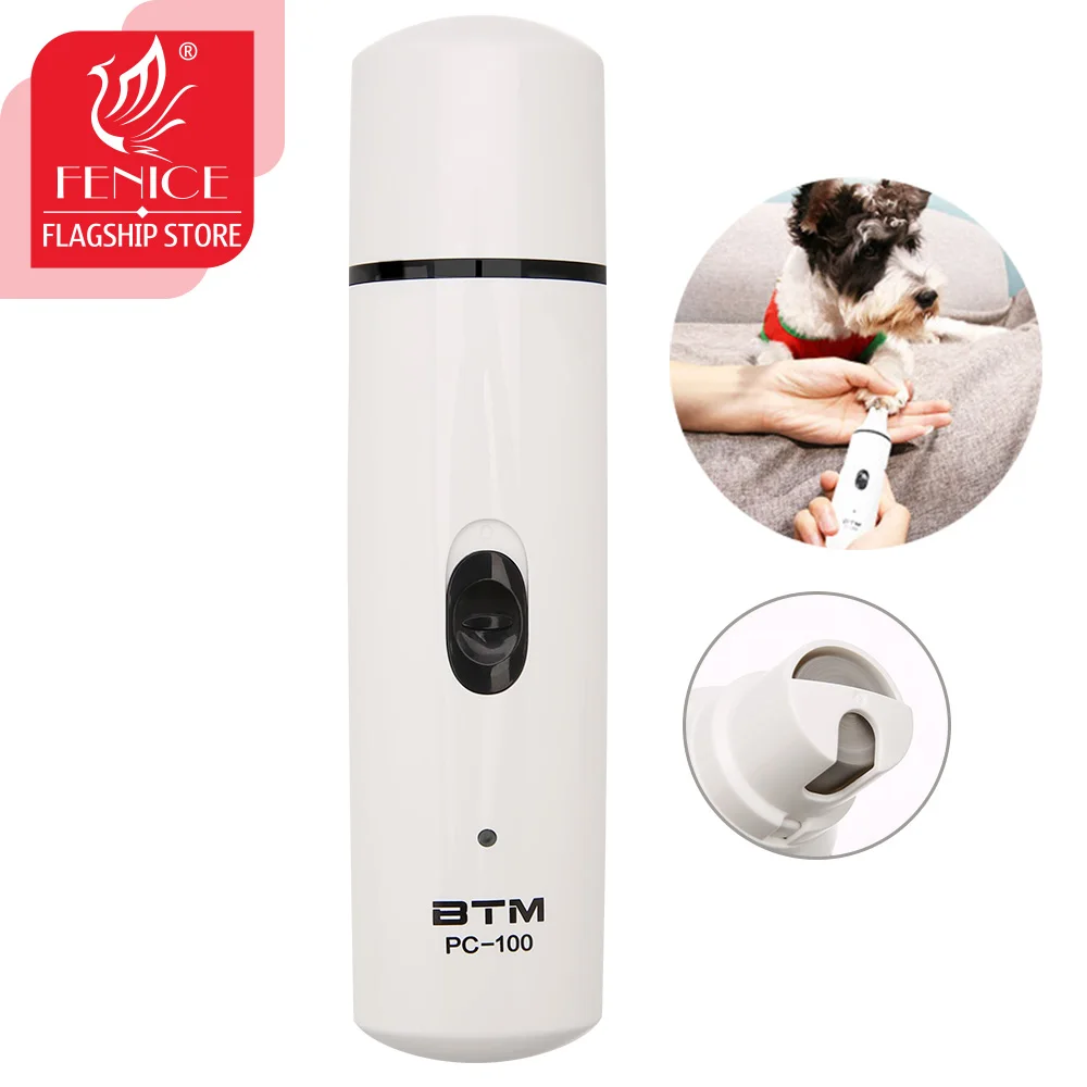 Fenice-Pet-Nail-Hair-Trimmer-Pet-Foot-Paw-Grinder-Grooming-Tool-USB-Rechargeable-USB-pet-electric.jpg Fenice Kisállat Köröm Hajvágó Kisállat Láb Mancs Daráló Ápoló Szerszám Usb Újratölthető Usb Pet Elektromos Körömlakk - Image 2