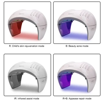 

Face Therapy Massager 7 Colors PDT Facial Mask Photon Foldable LED Light Skin Rejuvenation Wrinkle Remover Acne Device