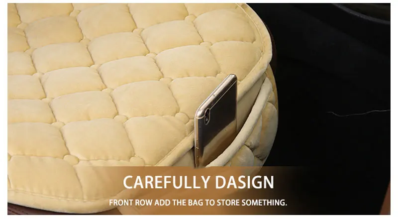 For KIA RIO Cerato Sportage QL Car Seat Cover Universal Auto Winter Soft Warm Seats Cushion Cars Chair Covers Protector General (10)