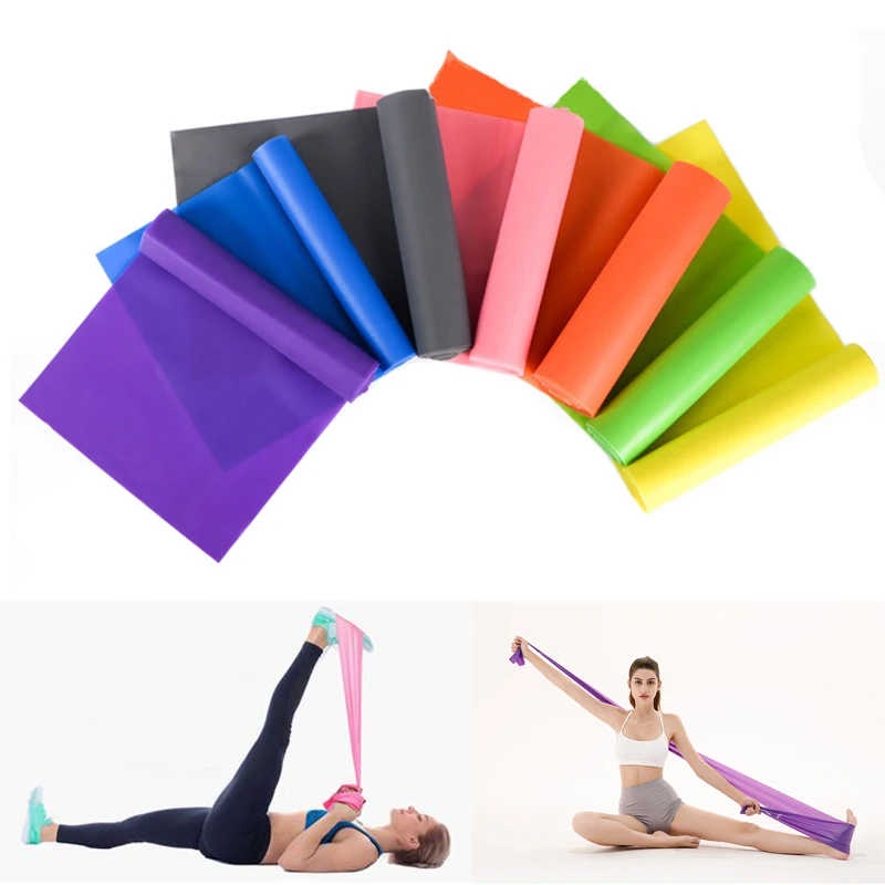 Resistance Bands 1.5M 1.8M 2M Yoga Exercise Straps Gym Strength Pilates Belts Fitness Training