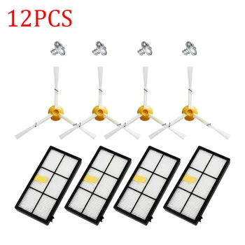

12pcs HEPA Filters/Brushes/Screws Kit for iRobot Roomba 800 900 Series 860 870 880 890 960 980 990 Vacuum Cleaner Parts